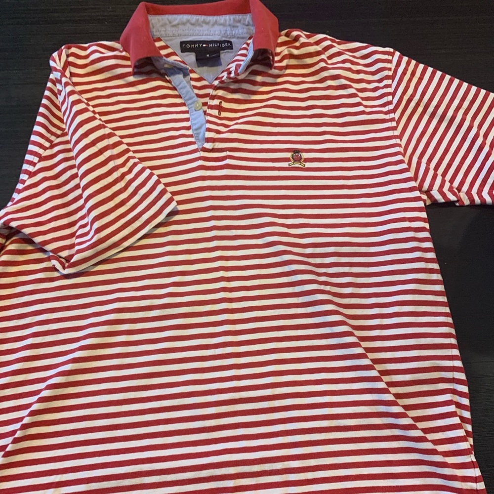 Tommy Hilfiger striped polo size medium
